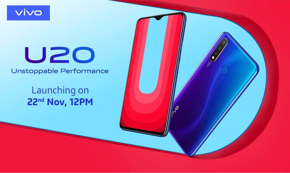 Photo of Vivo U20 With 5,000 mAh Battery Teased to Launch on November 22