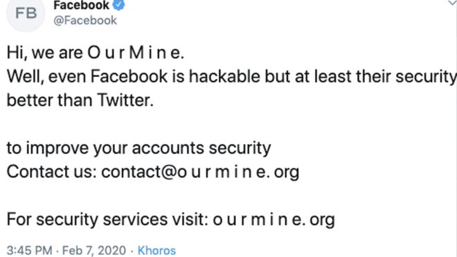 facebook's twitter account hacked,
message of facebook account hacked 