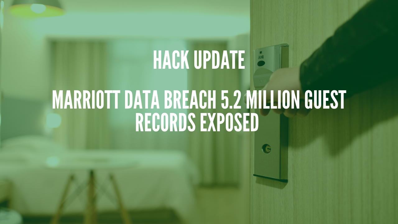 Marriott Data Breach 5.2 Million Guest Records exposed