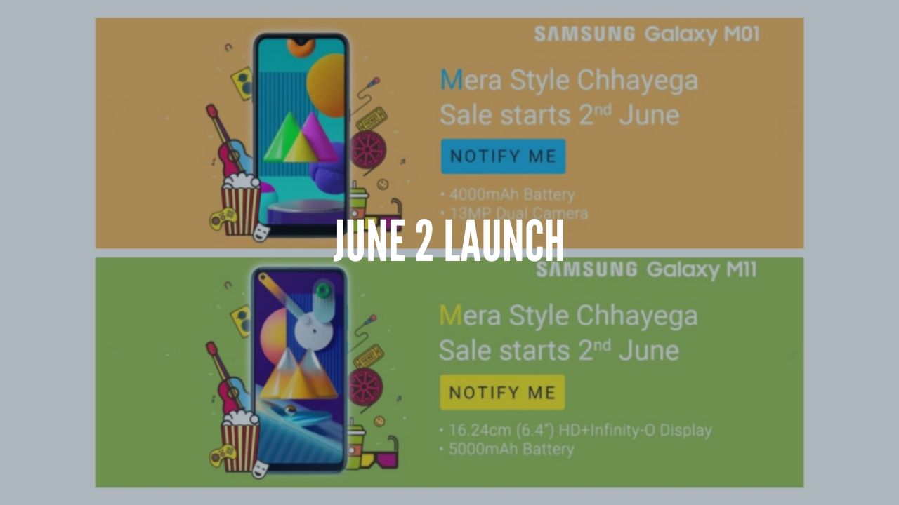 Photo of Samsung Galaxy M01 and Galaxy M11 to launch on June 2