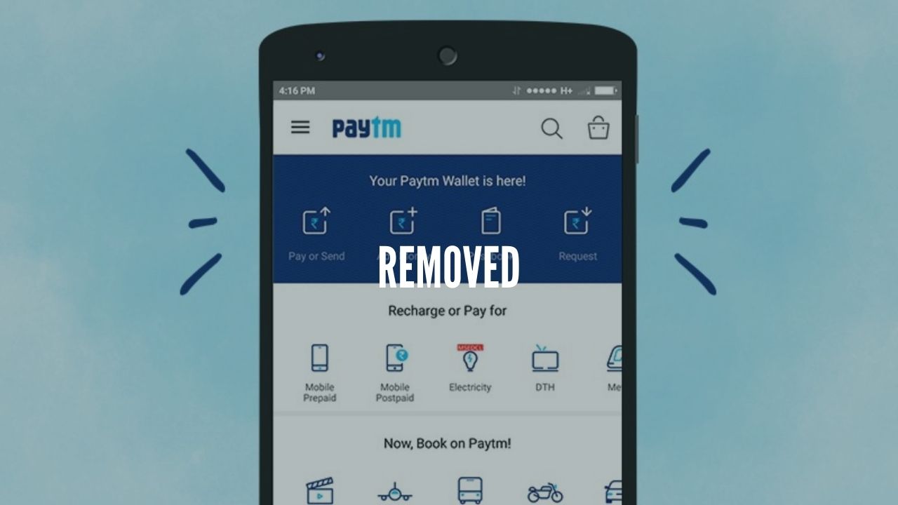 paytm removed