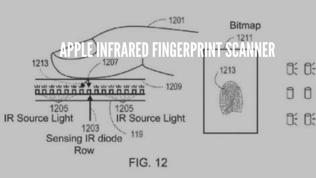 Apple infrared fingerprint scanner